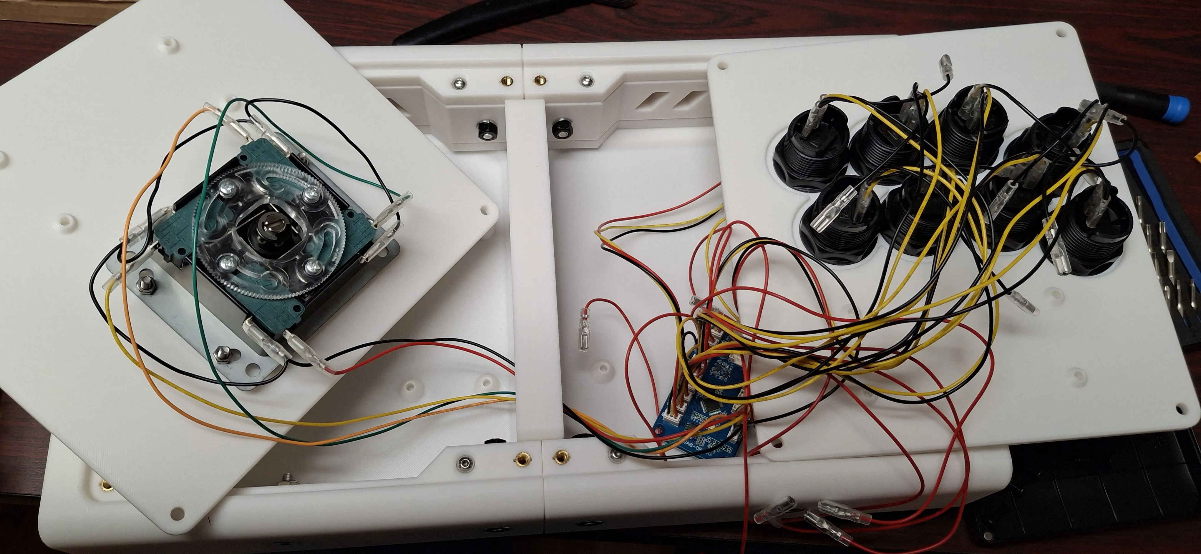 all of the wiring for the controller complete